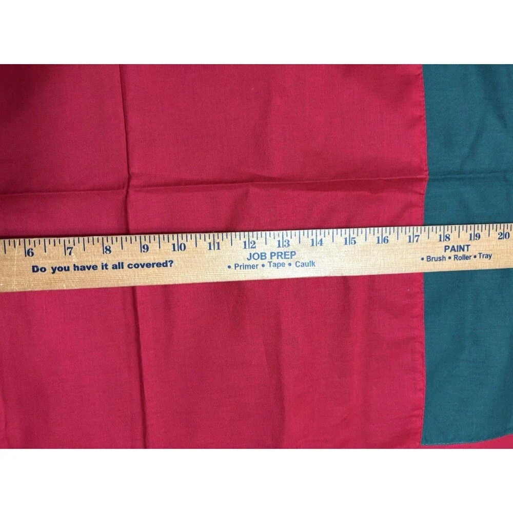 Set of 8 Reversible Red Green Cotton Cloth Dinner Napkins Christmas New